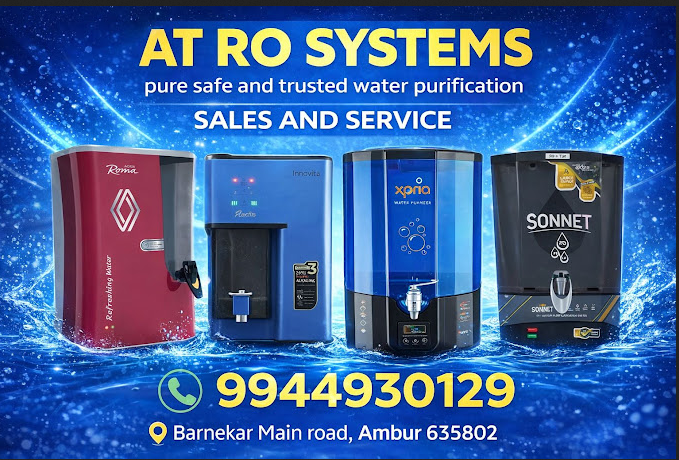AT RO Systems Water Purifier in Ambur
